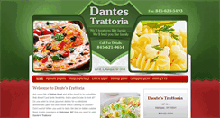 Desktop Screenshot of dantestrattoria.com